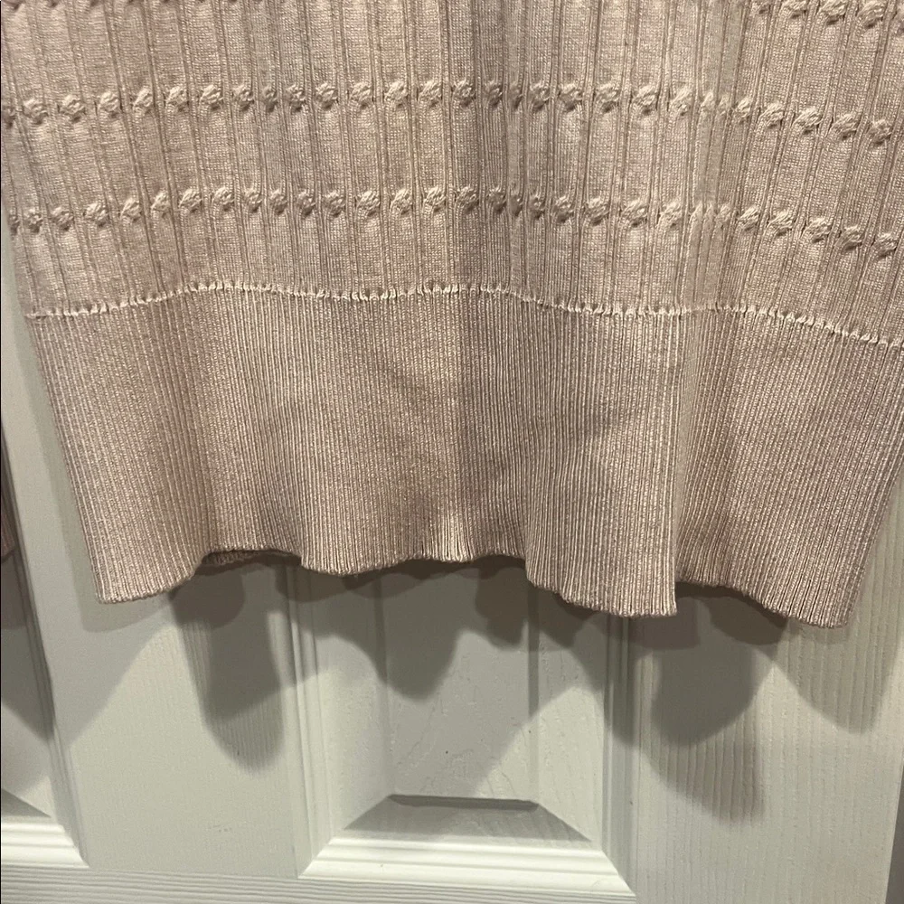 Adrianna Papell tan Cardigan with Black and gold Accents - Picture 10 of 10